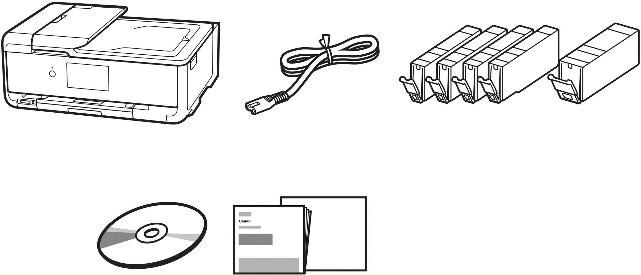 Canon PIXMA TS9550 Farb Tintenstrahl Multifunktionsdrucker A3 Drucker, Scanner, Kopierer LAN, WLAN, Bluetooth®, Duplex, ADF