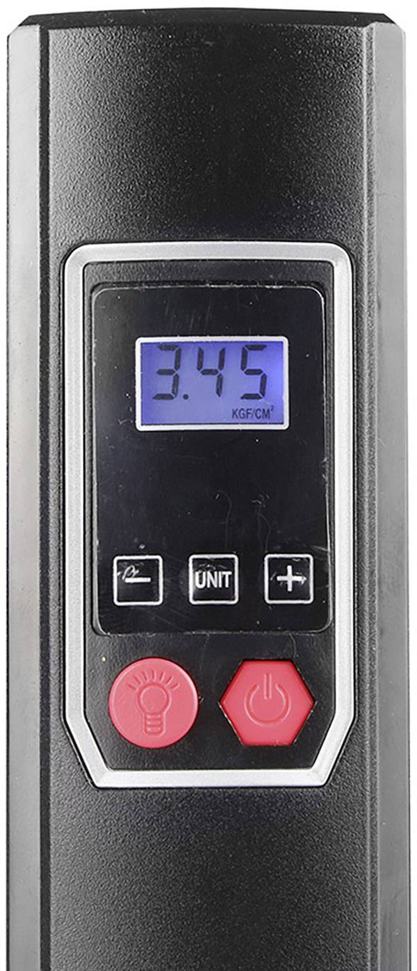 Eufab 21077 Kompressor 8 bar 230 V ladebar, Aufbewahrungs-Box/-Tasche, Automatische Abschaltung, Digitales Display, mit Arbeitslampe