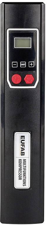 Eufab 21077 Kompressor 8 bar 230V ladebar, Aufbewahrungs-Box/-Tasche, Automatische Abschaltung, Digitales Display, mit