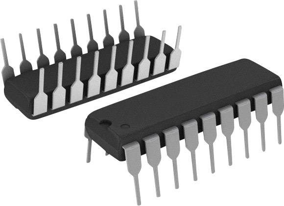 Zwei integrierte Schaltkreise (ICs) mit mehreren Pins, die auf einer Oberfläche liegen. Sie sind schwarz und länglich.