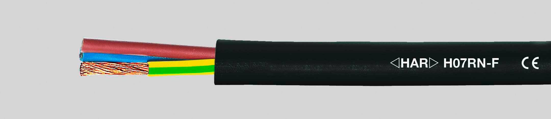 HELU 37002-1000 Gummischlauchleitung H07RN-F 1 x 2.5mm² Schwarz 1000m