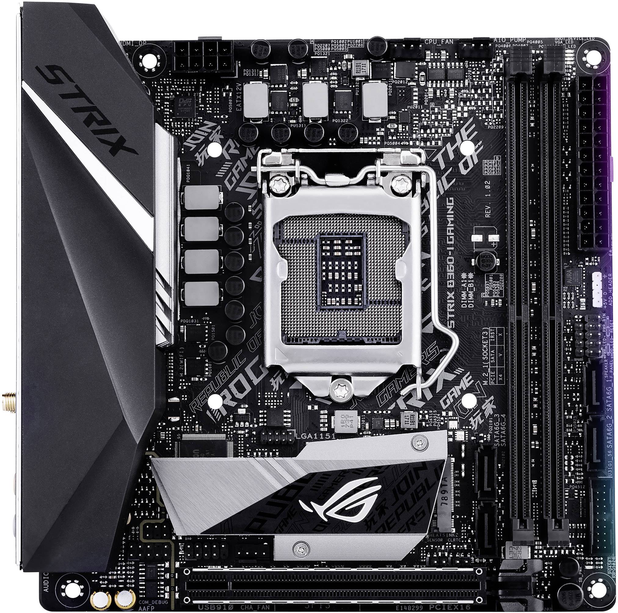 Asus ROG STRIX B360-I GAMING Mainboard Sockel Intel® 1151v2 Formfaktor Mini-ITX Mainboard-Chipsatz