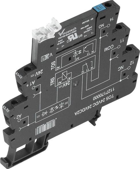 Elektronischer Schaltkasten von Vinkotech mit verschiedenen Anschlüssen und Aufdruck 'S05 24VDC 24VDC 1271 1000A'.