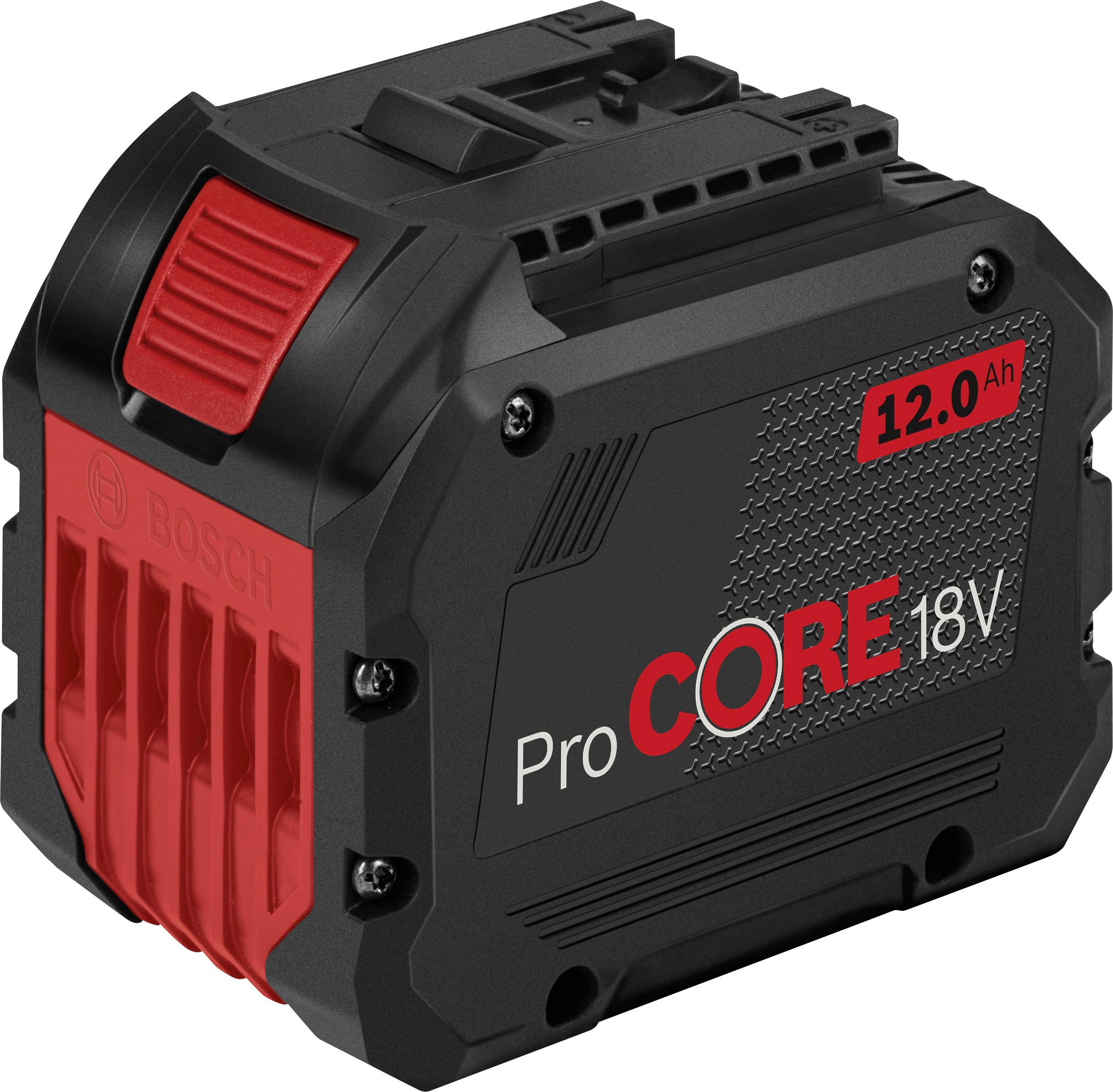 Akkupack 'ProCORE18V' mit 12,0 Ah von Bosch, schwarz-rot.