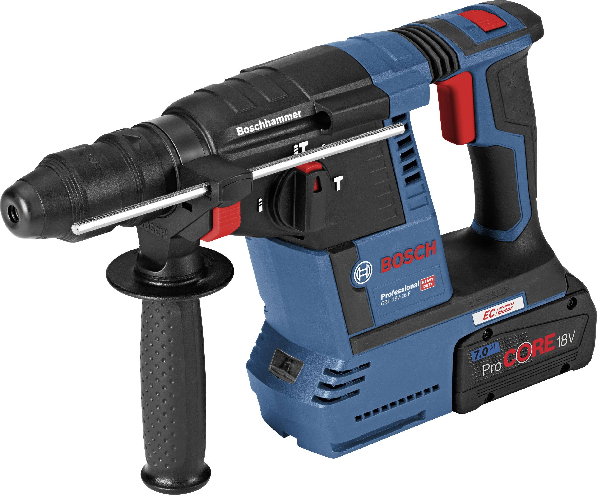 Bosch Professional GBH18V-26F SDS-Plus-Akku-Bohrhammer 18 V Li-Ion inkl. 2. Akku, inkl. Ladegerät, inkl. Koffer, mit Zubehör