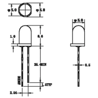 TRU Components 1557375 LED bedrahtet Weiß Rund 5 mm 10000 mcd 20 ° 20 mA 3.2 V TRU Components 1557375 LED bedrahtet Weiß Rund 5 mm 10000 mcd 20 ° 20 mA 3.2 V