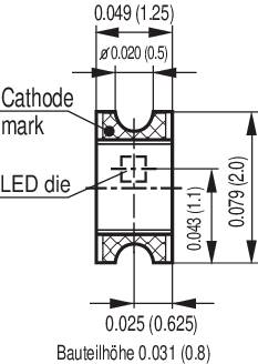 Osram LH R974 SMD-LED 0805 Hyper-Rot 20 mcd 160° 20mA 1.8V Tape cut