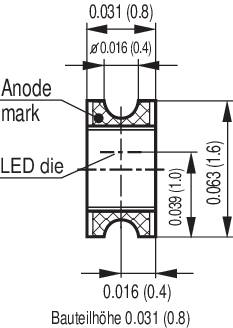 OSRAM SMD-LED 0603 Gelb 6 mcd 160° 20mA 2.2V