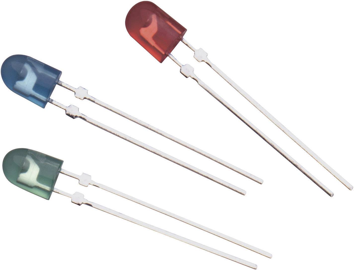 Broadcom HLMP-LB63-PT0ZZ LED bedrahtet Blau Oval 3 x 4 mm 605 mcd 50 °, 100 ° 20 mA 3.2 V