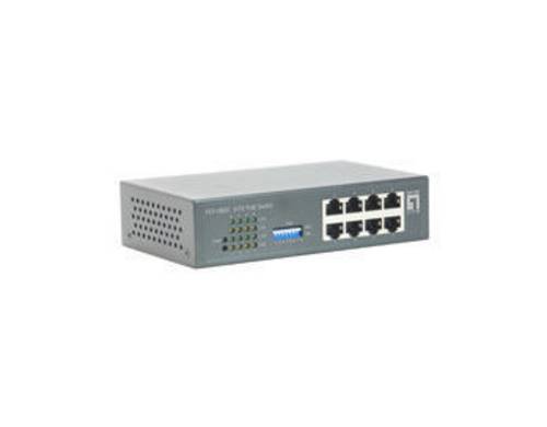 LevelOne FEP-0800 - Switch - unmanaged - 8 x 10/100 (PoE)