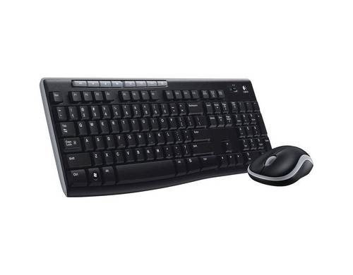 Logitech MK270 Funk Tastatur, Maus-Set UK-Englisch, QWERTY Schwarz