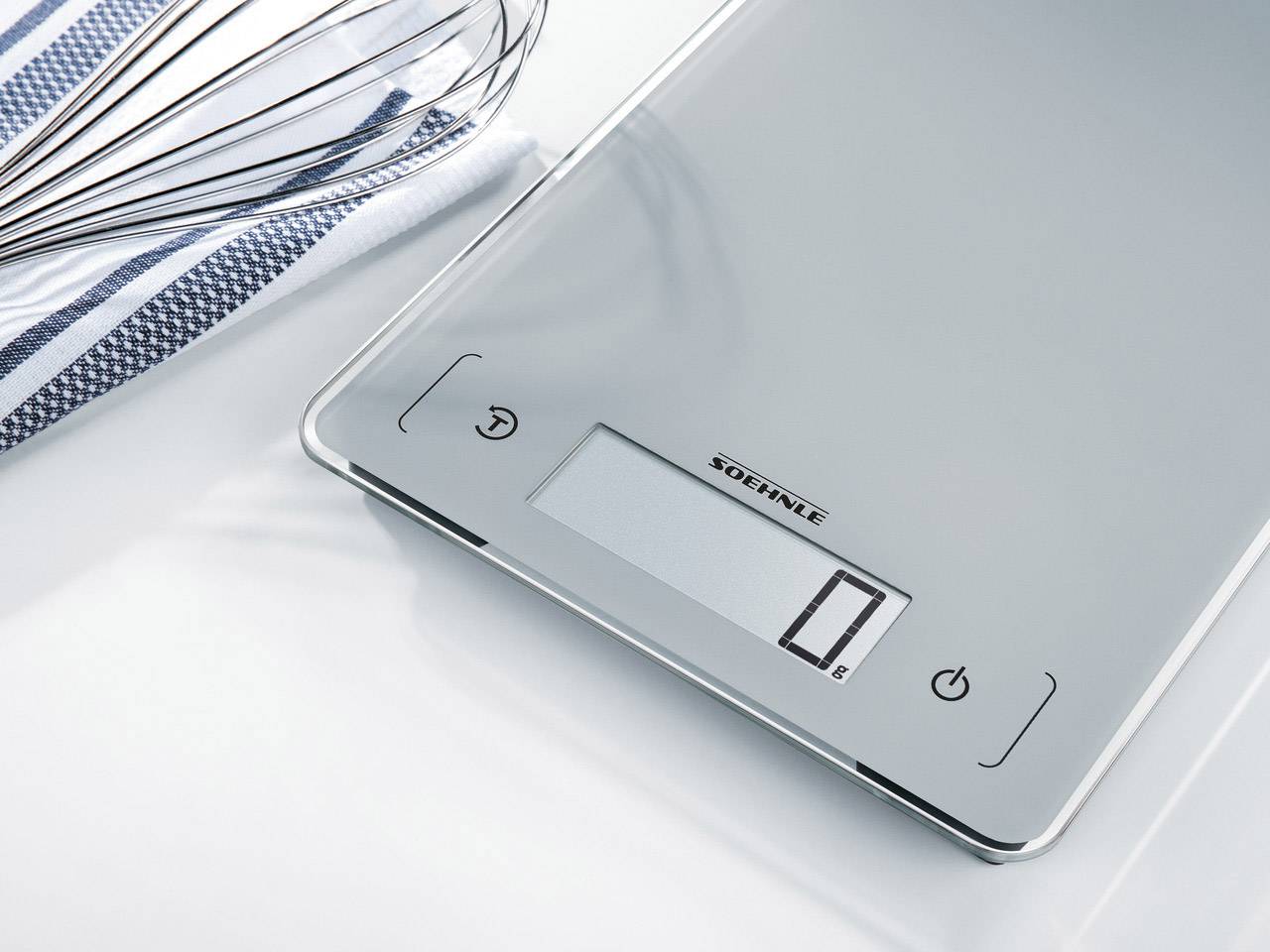 Soehnle KWD Page Aqua Proof Küchenwaage digital Wägebereich (max.)=10 kg Silber-Grau 250 x 180 x 20