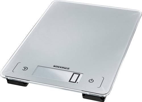 Soehnle KWD Page Aqua Proof Digitale Küchenwaage Wägebereich (max.)=10 kg Silber Grau  - Onlineshop Voelkner