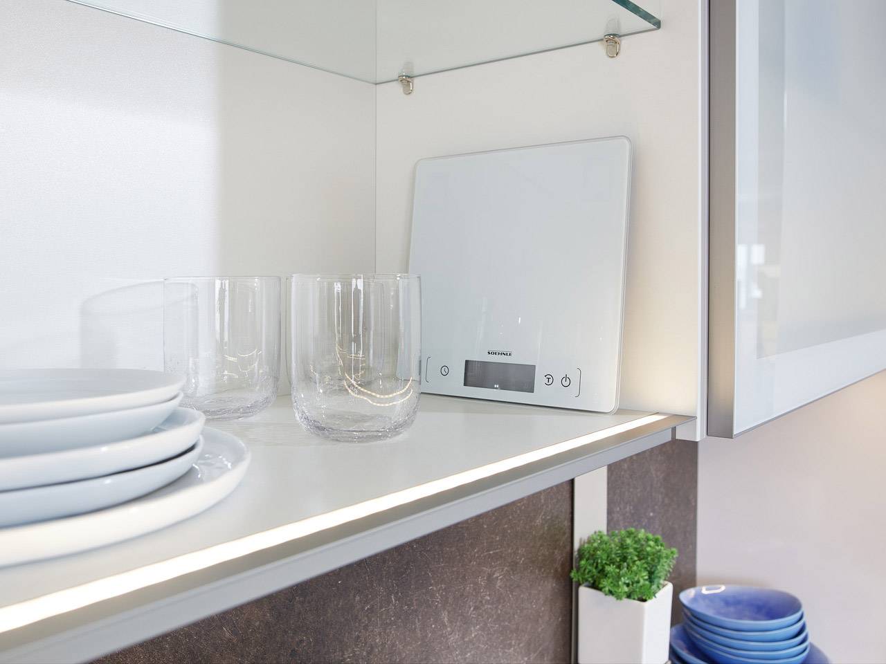 Soehnle KWD Page Comfort 400 Küchenwaage digital Wägebereich (max.)=10 kg Weiß 220 x 220 x 18