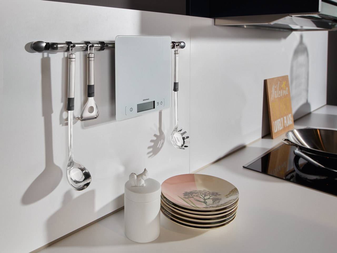 Soehnle KWD Page Comfort 400 Küchenwaage digital Wägebereich (max.)=10 kg Weiß 220 x 220 x 18