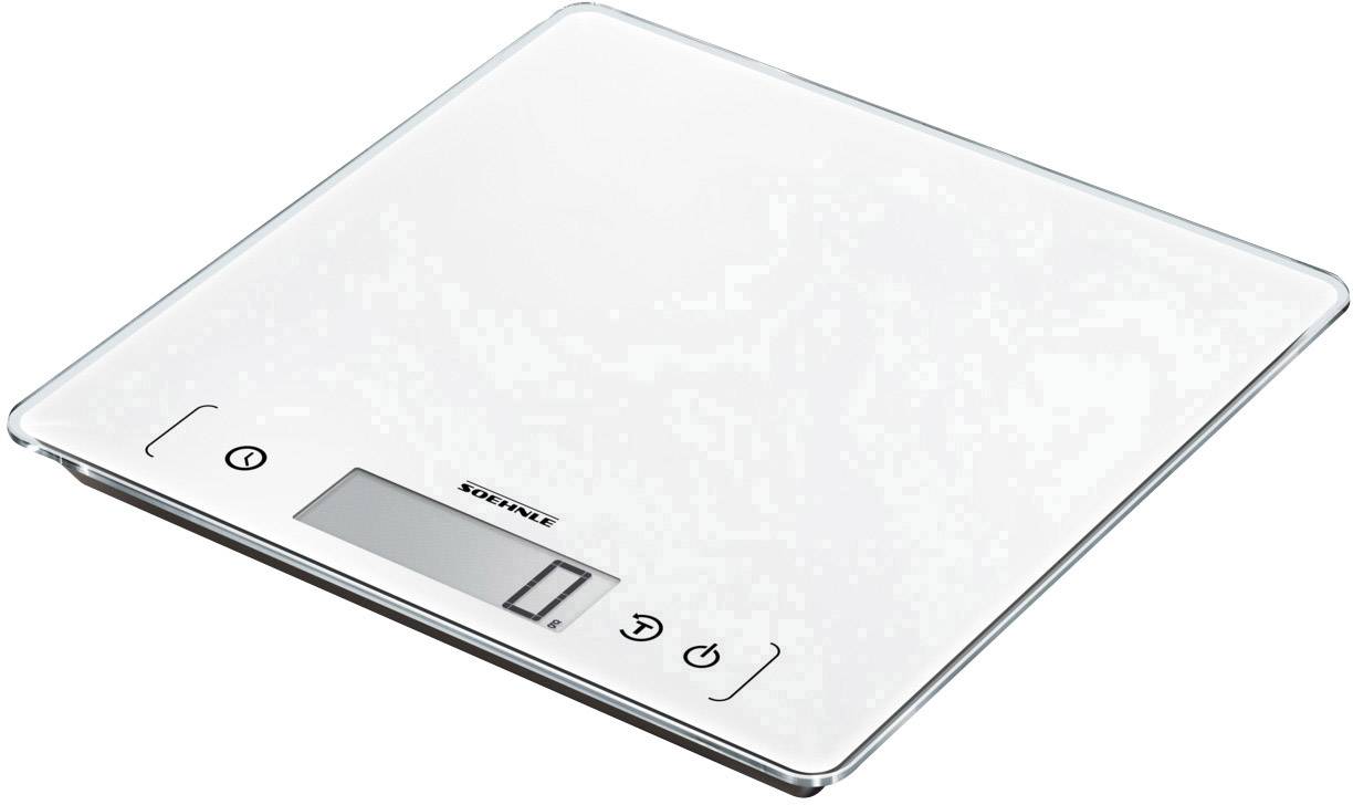 Soehnle KWD Page Comfort 400 Küchenwaage digital Wägebereich (max.)=10 kg Weiß 220 x 220 x 18