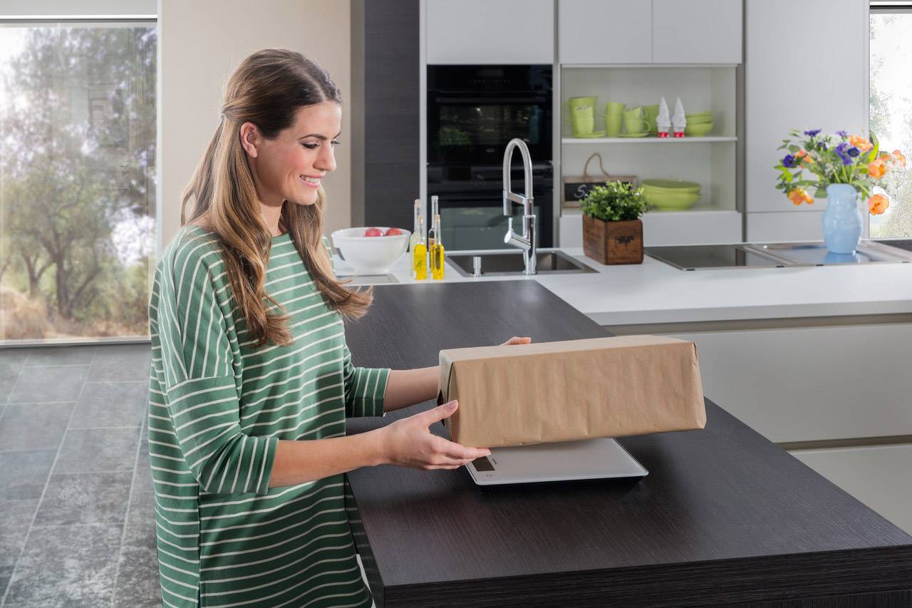 Soehnle KWD Page Profi 300 Küchenwaage digital Wägebereich (max.)=20 kg Weiß 270 x 200 x 19