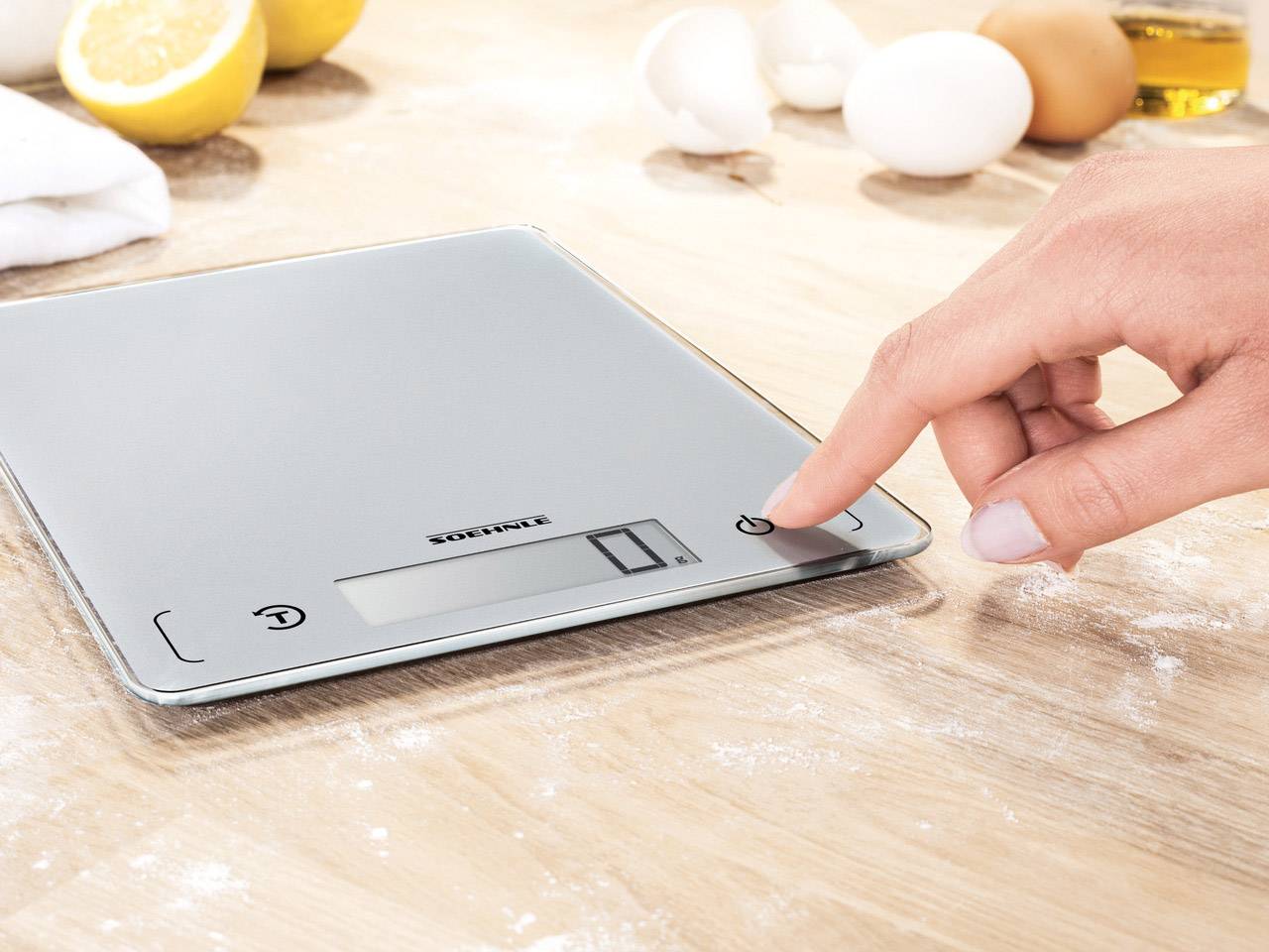 Soehnle KWD Page Comfort 300 Slim Digitale Küchenwaage Wägebereich (max.)=10 kg Silber-Grau