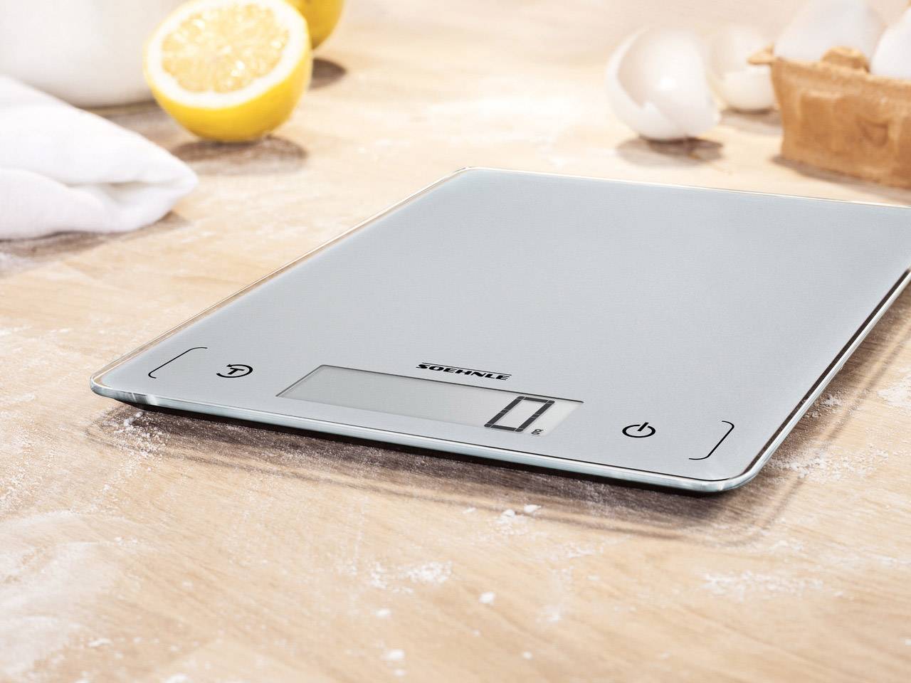 Soehnle KWD Page Comfort 300 Slim Digitale Küchenwaage Wägebereich (max.)=10 kg Silber-Grau