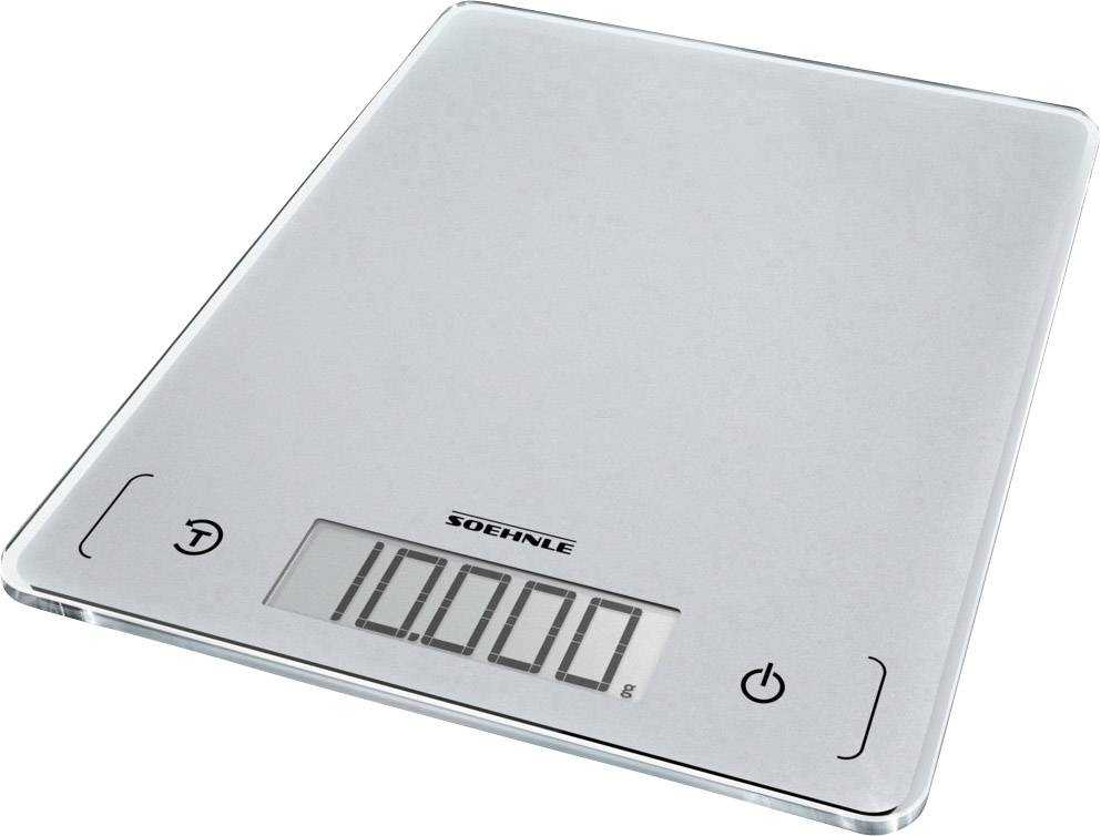 Soehnle KWD Page Comfort 300 Slim Digitale Küchenwaage Wägebereich (max.)=10 kg Silber-Grau