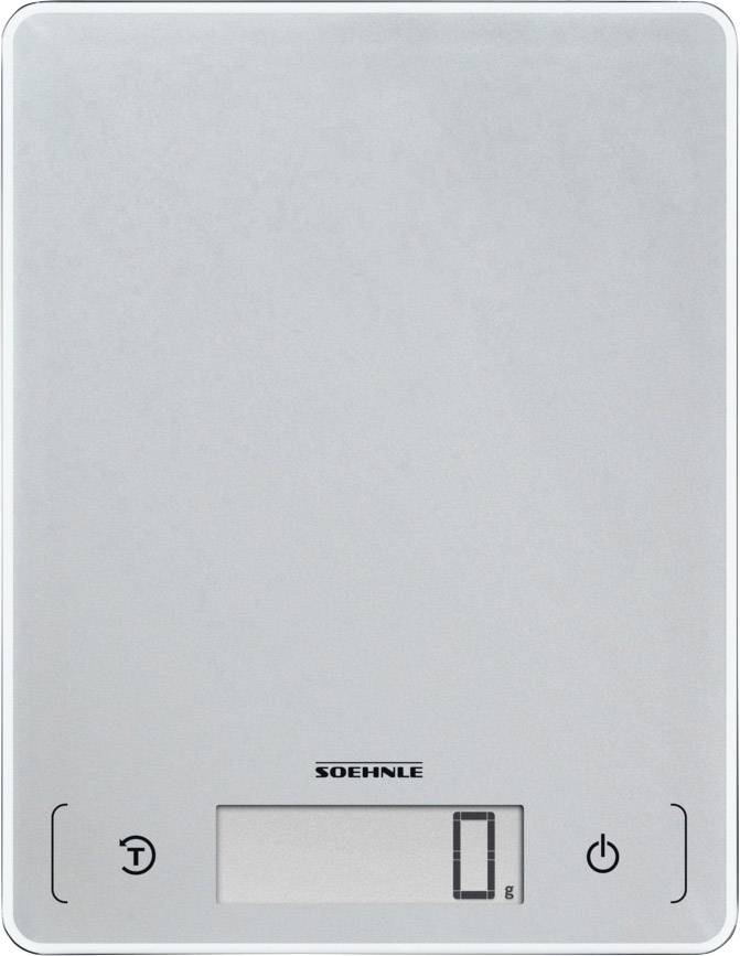 Soehnle KWD Page Comfort 300 Slim Küchenwaage digital Wägebereich (max.)=10 kg Silber-Grau 220 x 170 x 9.9
