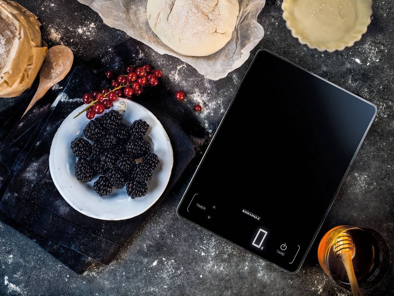 Soehnle KWD Page Profi 100 Küchenwaage digital Wägebereich (max.)=15 kg Schwarz 240 x 175 x 18