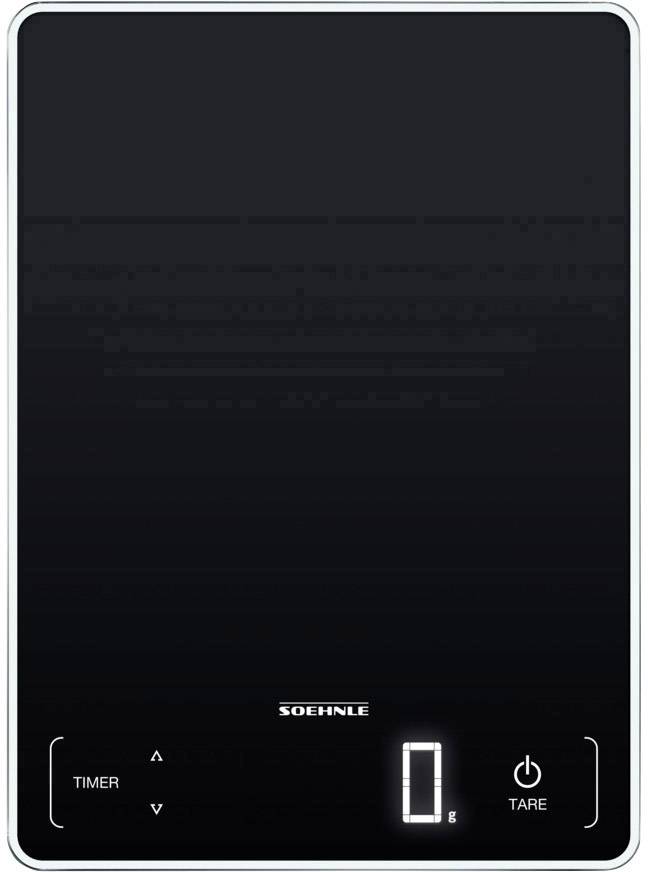 Soehnle KWD Page Profi 100 Küchenwaage digital Wägebereich (max.)=15 kg Schwarz 240 x 175 x 18