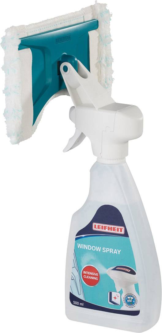 Leifheit Set D&C + Sprühwischer Fenstersauger Weiß, Grün