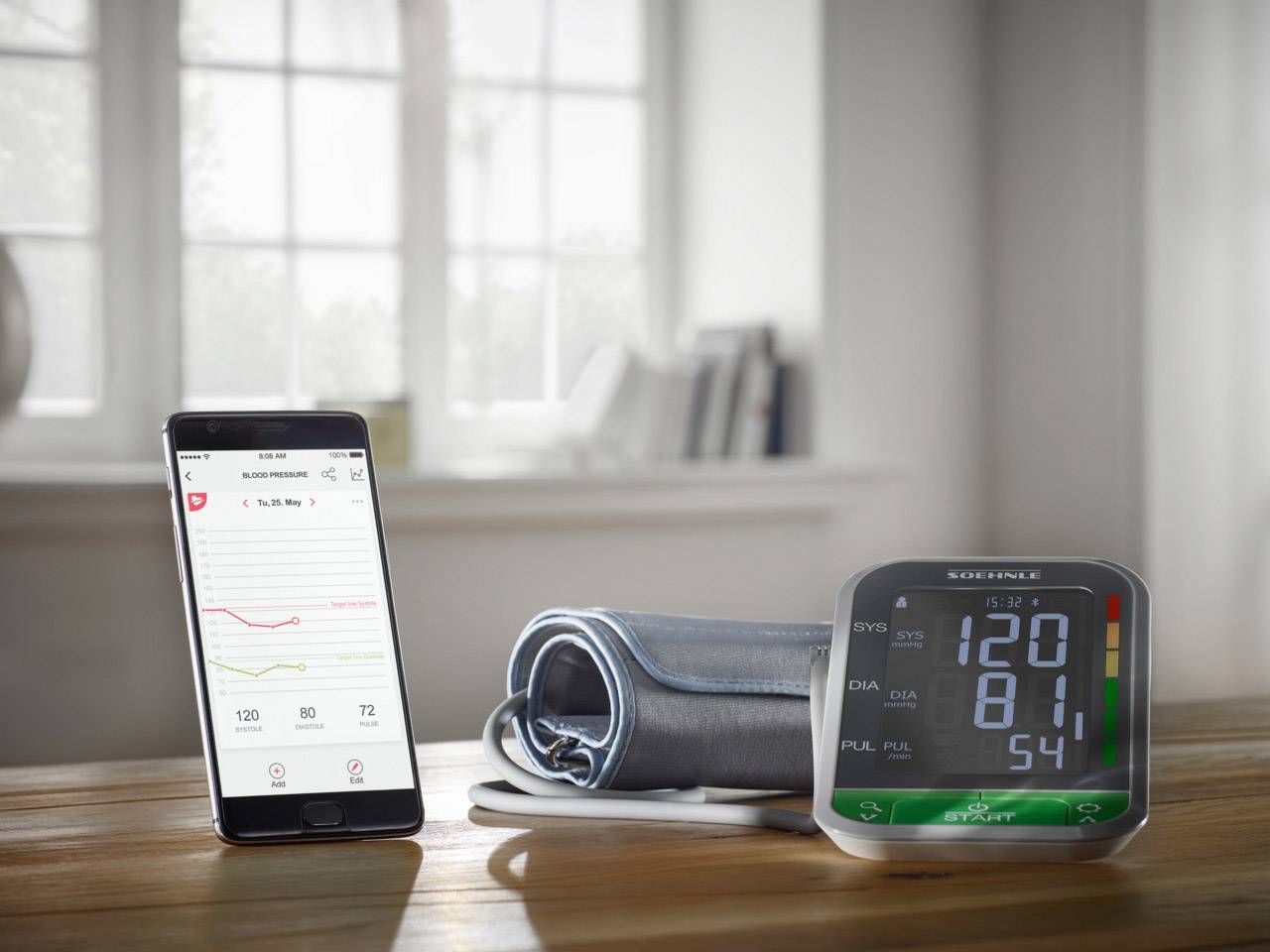 Soehnle Systo MonitorConnect400 Oberarm Blutdruckmessgerät 68097