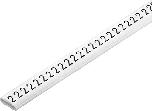 Weidmüller 1568300002 CLI M 2-4 WS/SW 2 CD Kabelklammer Weiß Anzahl Markierer: 500 500 St.