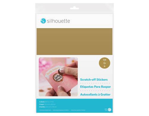 Silhouette Stickerpapier zum Aufkratzen