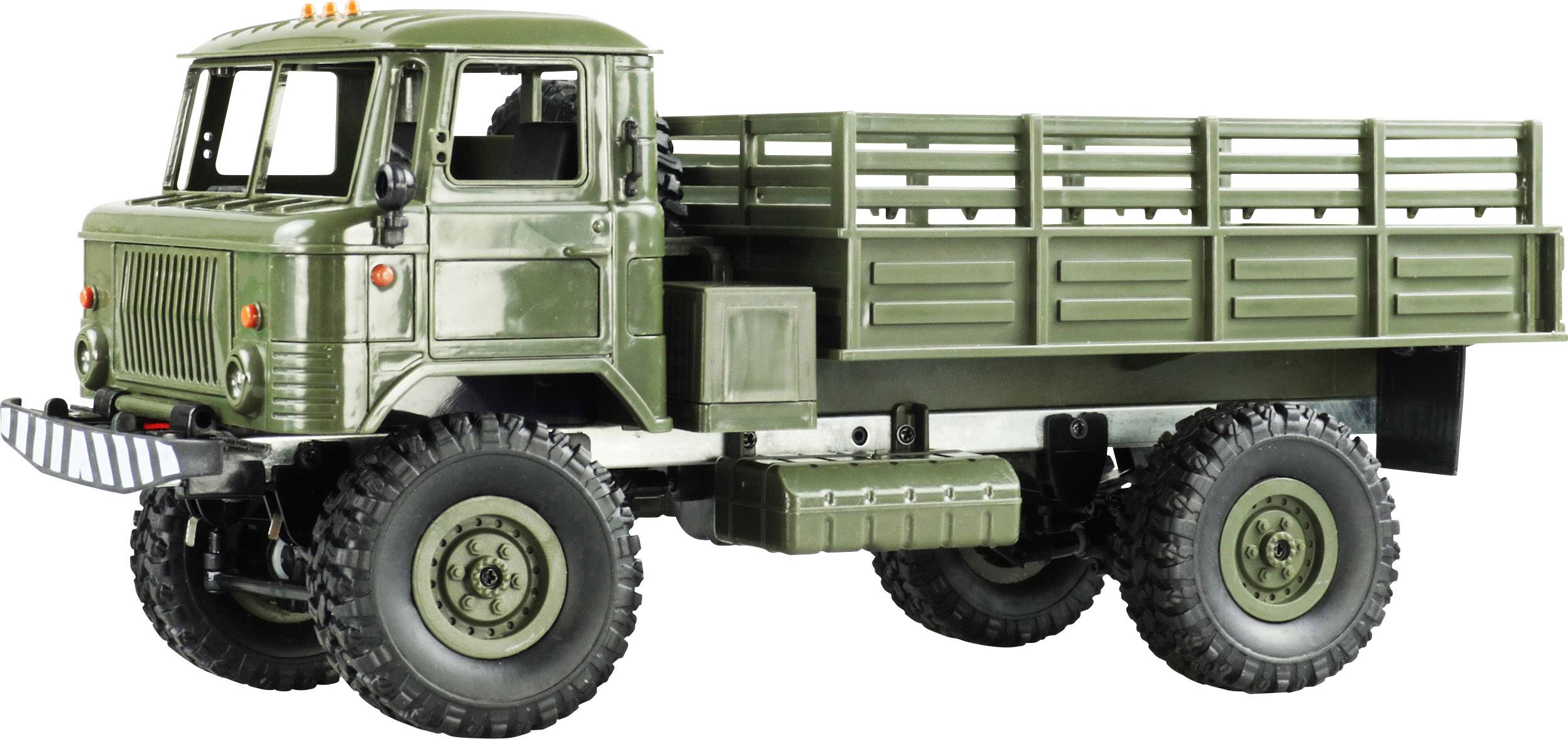 Amewi GAZ-66 Grün Brushed 1:16 RC Modell-LKW Elektro LKW Allradantrieb (4WD) RtR 2,4 GHz inkl. Akku und Ladekabel