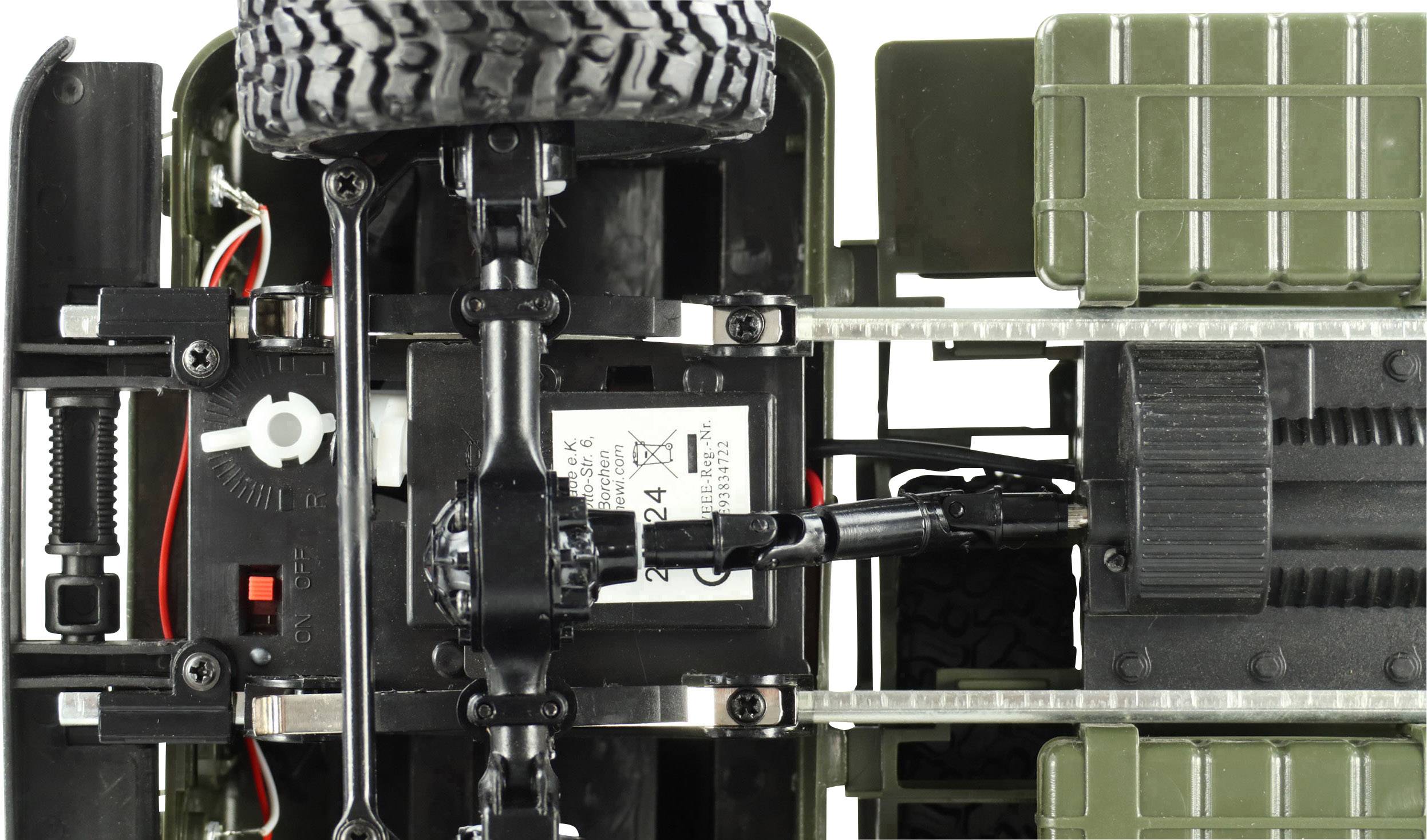 Amewi GAZ-66 Grün Brushed 1:16 RC Modell-LKW Elektro LKW Allradantrieb (4WD) RtR 2,4 GHz inkl. Akku und Ladekabel