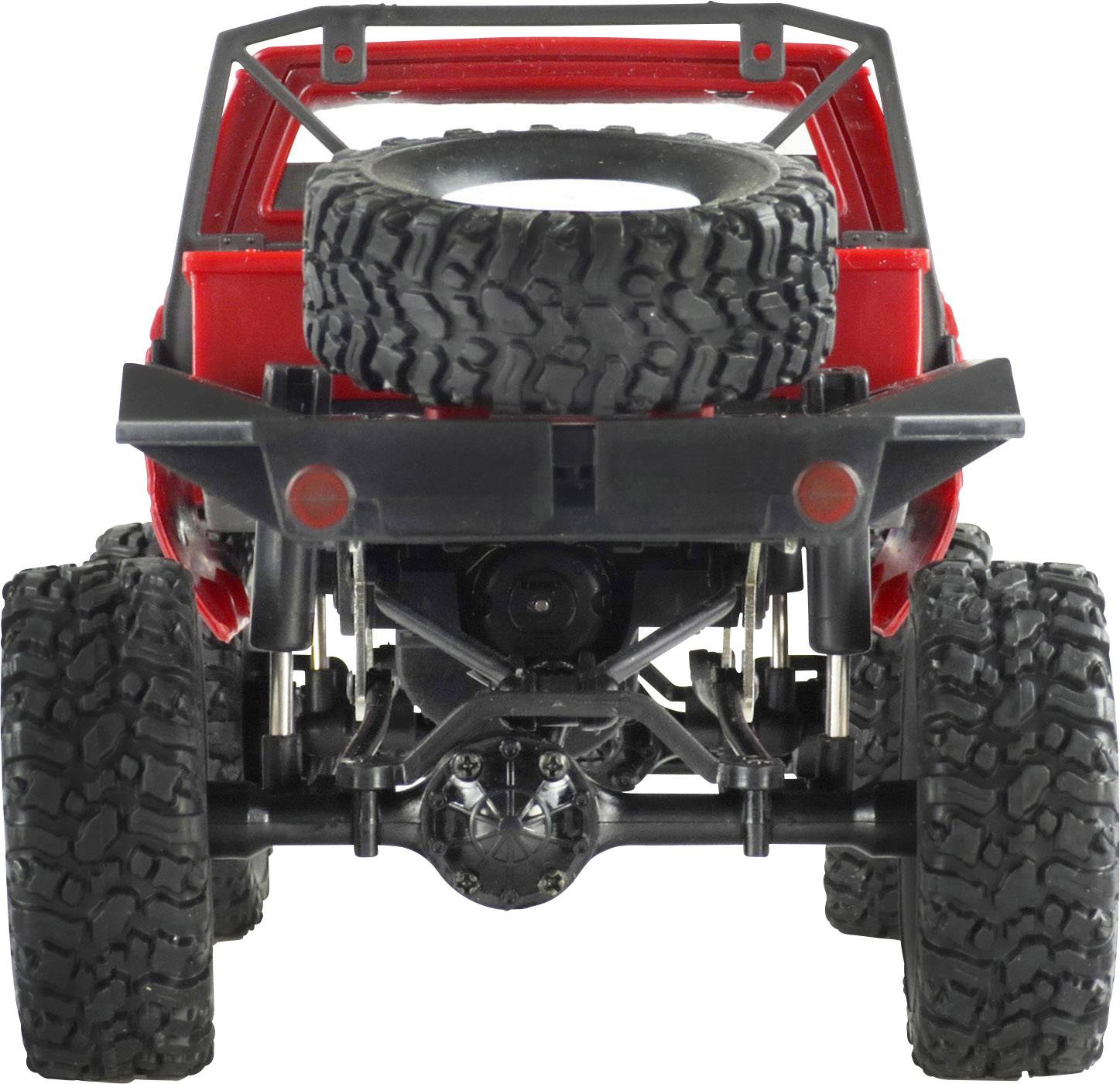 Amewi Pick-Up Truck Rot Brushed 1:16 RC Modellauto Elektro Geländewagen Allradantrieb (4WD) RtR 2,4GHz inkl. Akku und Ladekabel