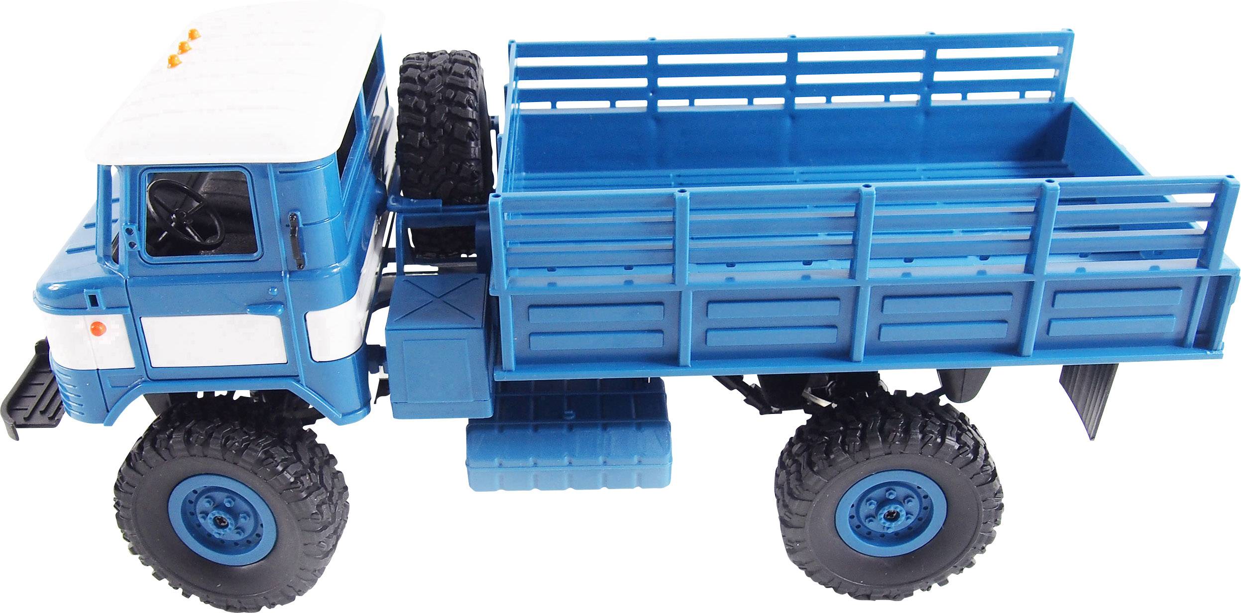 Amewi GAZ-66 Blau, Weiß Brushed 1:16 RC Modell-LKW Elektro LKW Allradantrieb (4WD) RtR 2,4 GHz inkl. Akku und Ladekabel