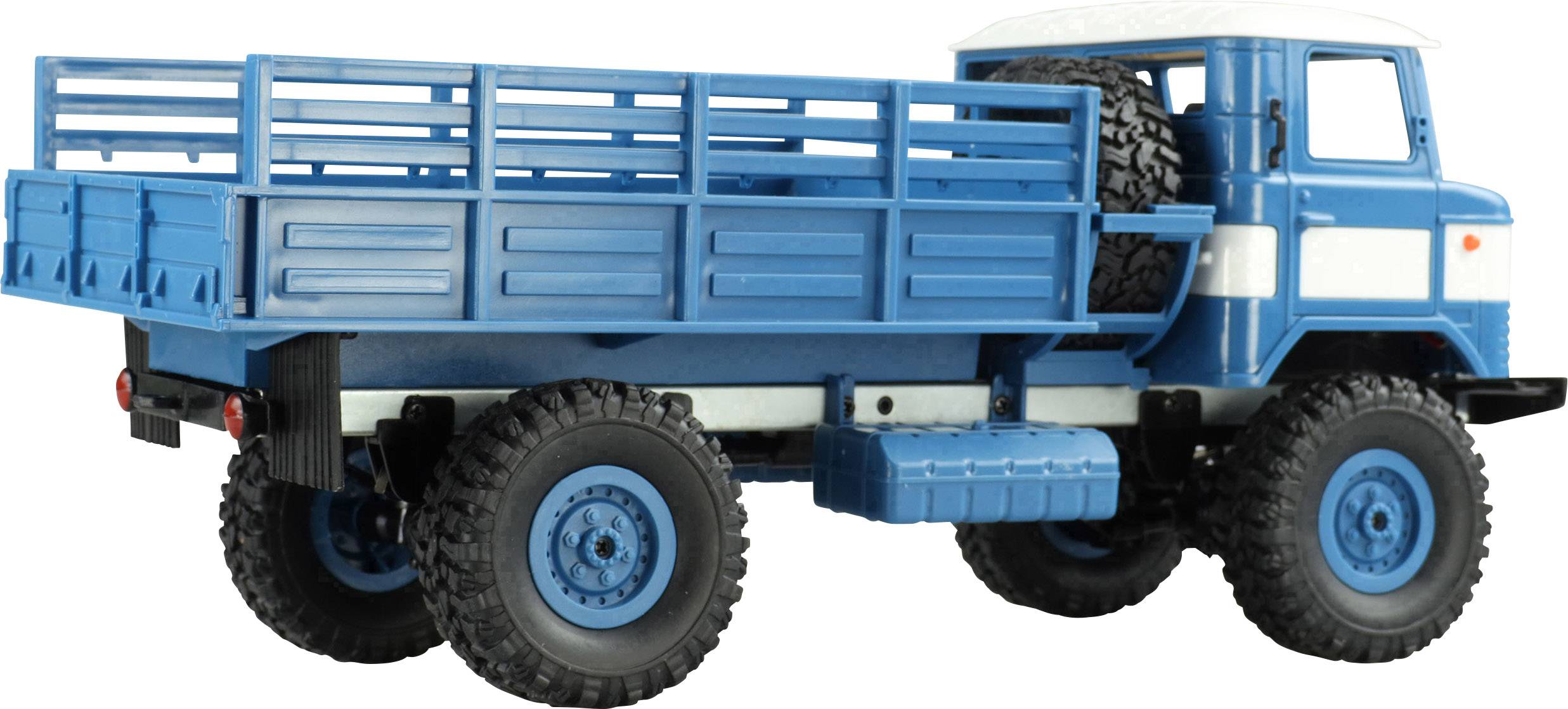 Amewi GAZ-66 Blau, Weiß Brushed 1:16 RC Modell-LKW Elektro LKW Allradantrieb (4WD) RtR 2,4 GHz inkl. Akku und Ladekabel