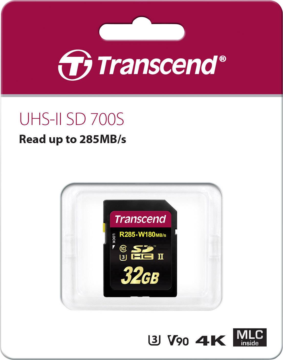 Transcend Premium 700S SDHC-Karte 32GB Class 10, UHS-II, UHS-Class 3, v90 Video Speed Class