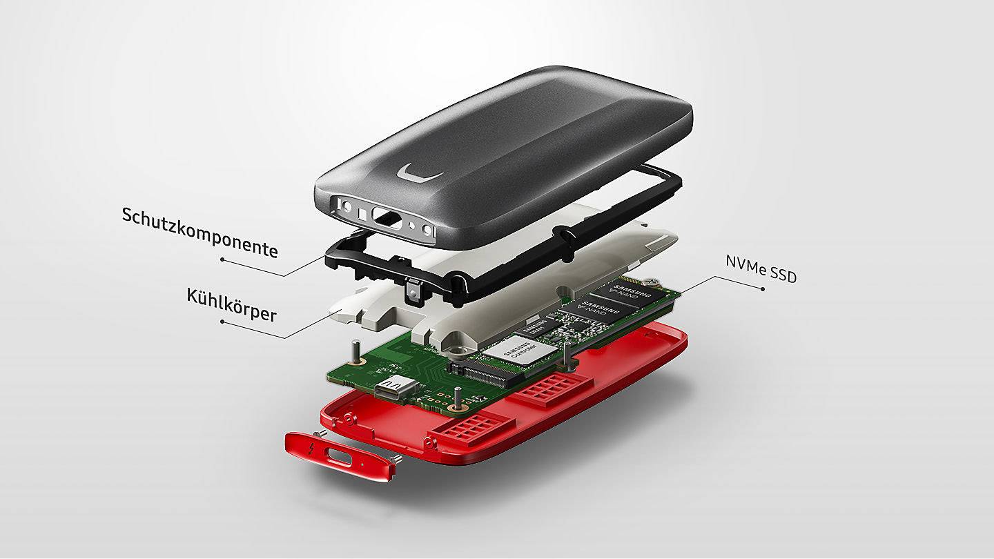 Samsung Portable X5 500 GB Externe SSD Thunderbolt 3 MU-PB500B/EU