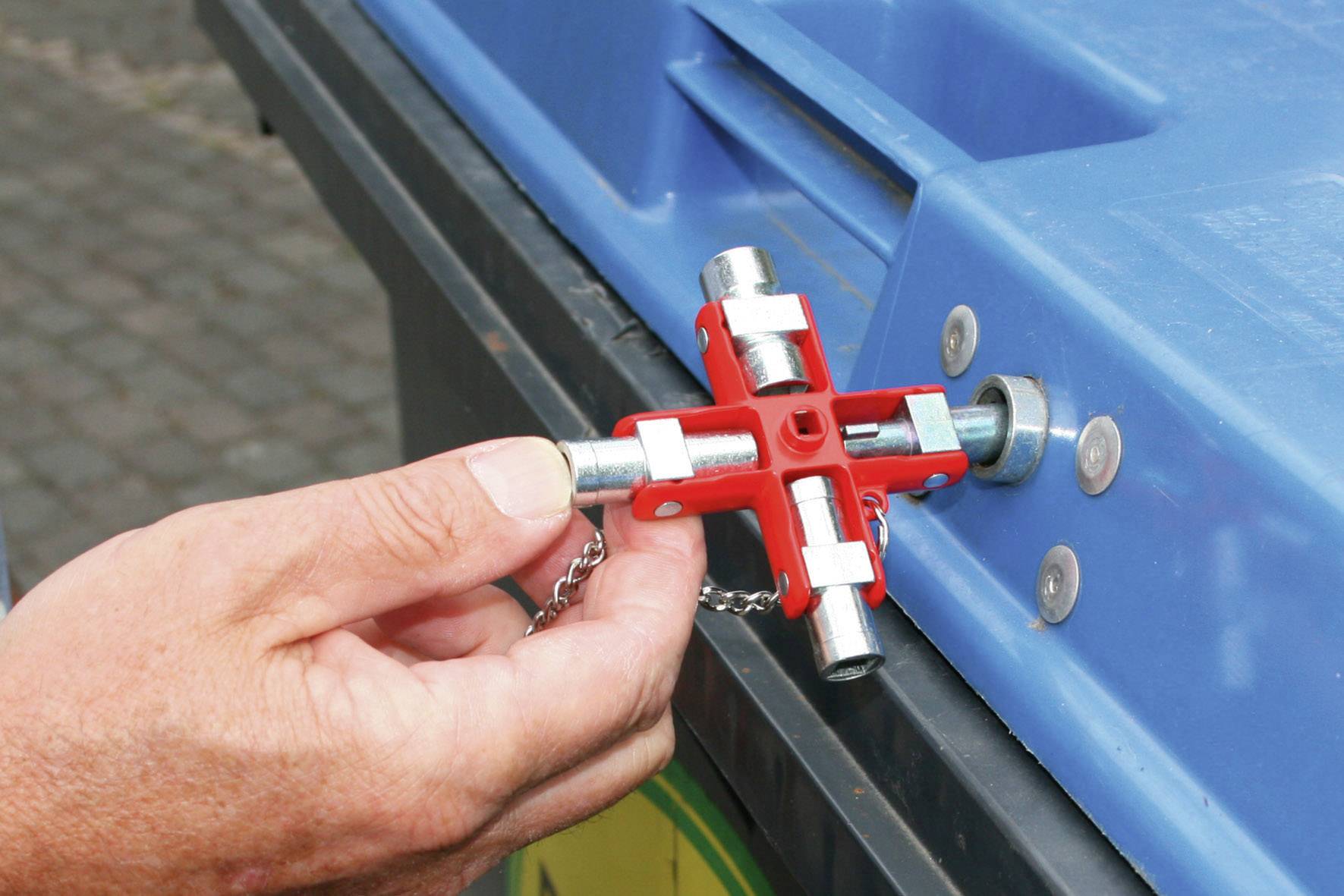 NWS 2005-6-SB Schaltschrankschlüssel Zinkdruckguss Rot 1St.