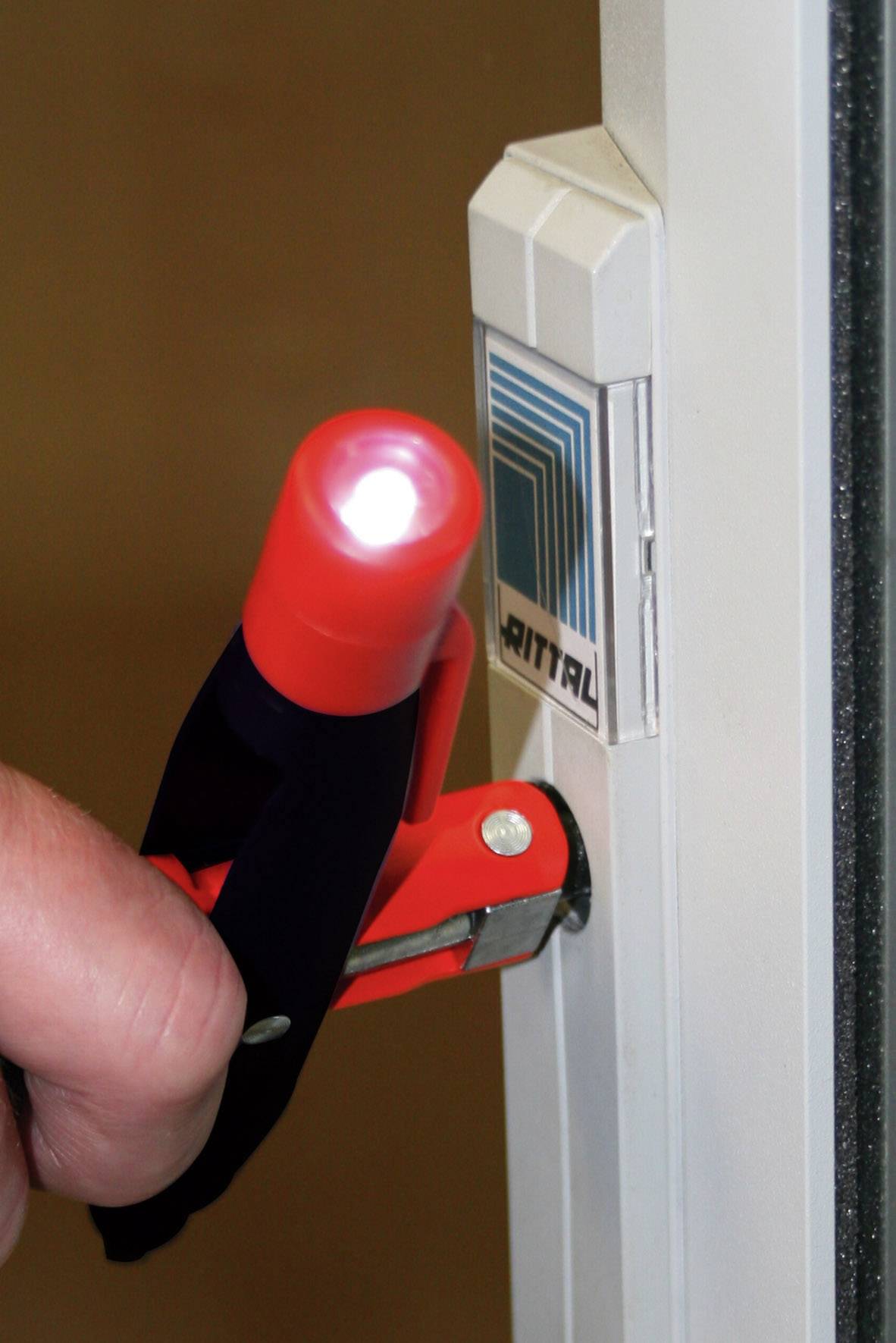 NWS 2005-7-SB Schaltschrankschlüssel Kunststoff, Zinkdruckguss Schwarz, Rot 1St.