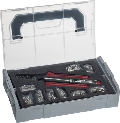 NWS 338-22 Presszange Inkl. Spannungsprüfer, Inkl. Aderendhülsensortiment im Koffer