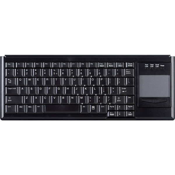 Active Key AK-4400-G USB Tastatur Deutsch, QWERTZ, Windows® Schwarz Integriertes Touchpad