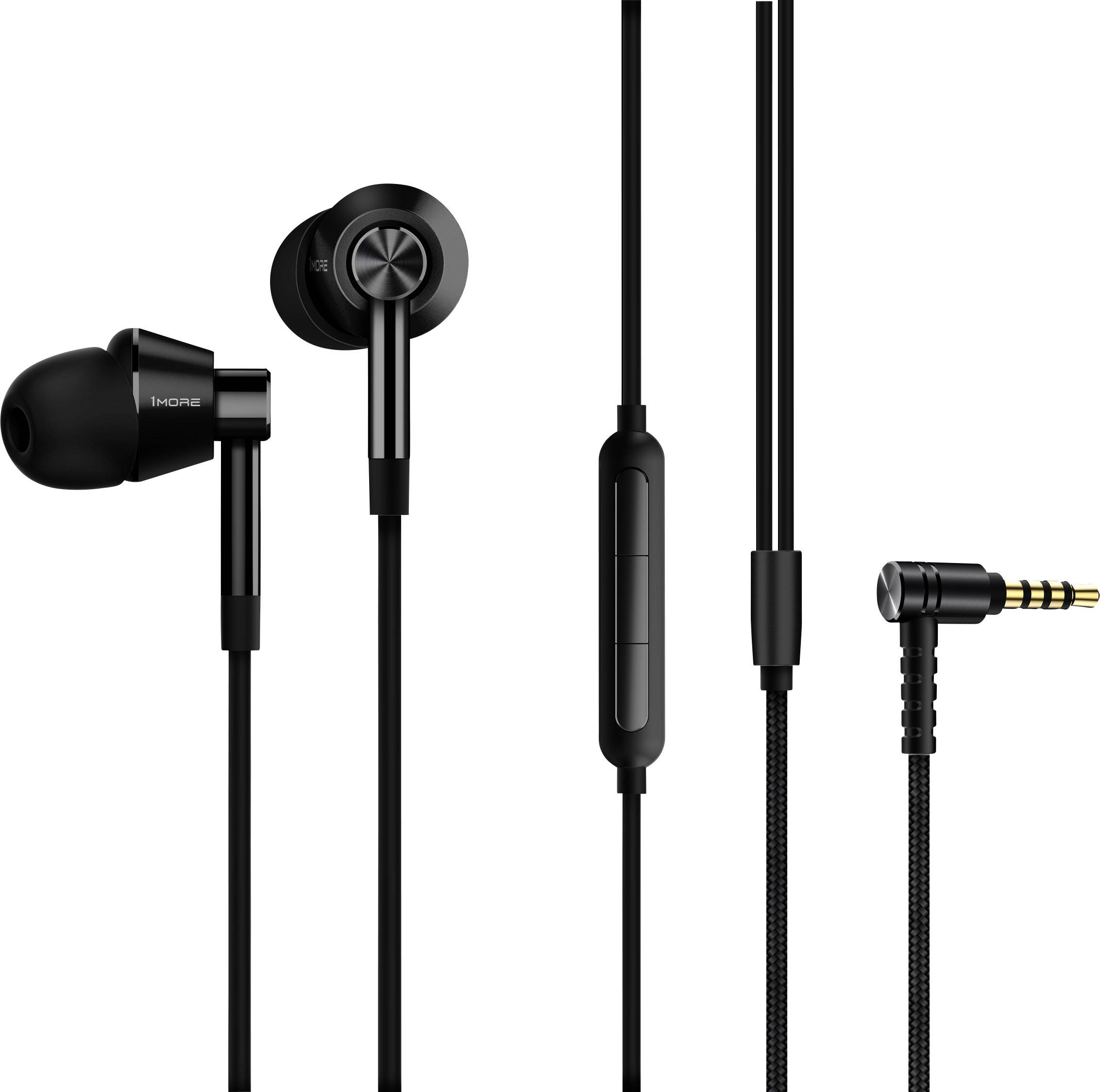 1more E1017 Dual Driver HiFi In Ear Headset, High-Resolution Audio Schwarz