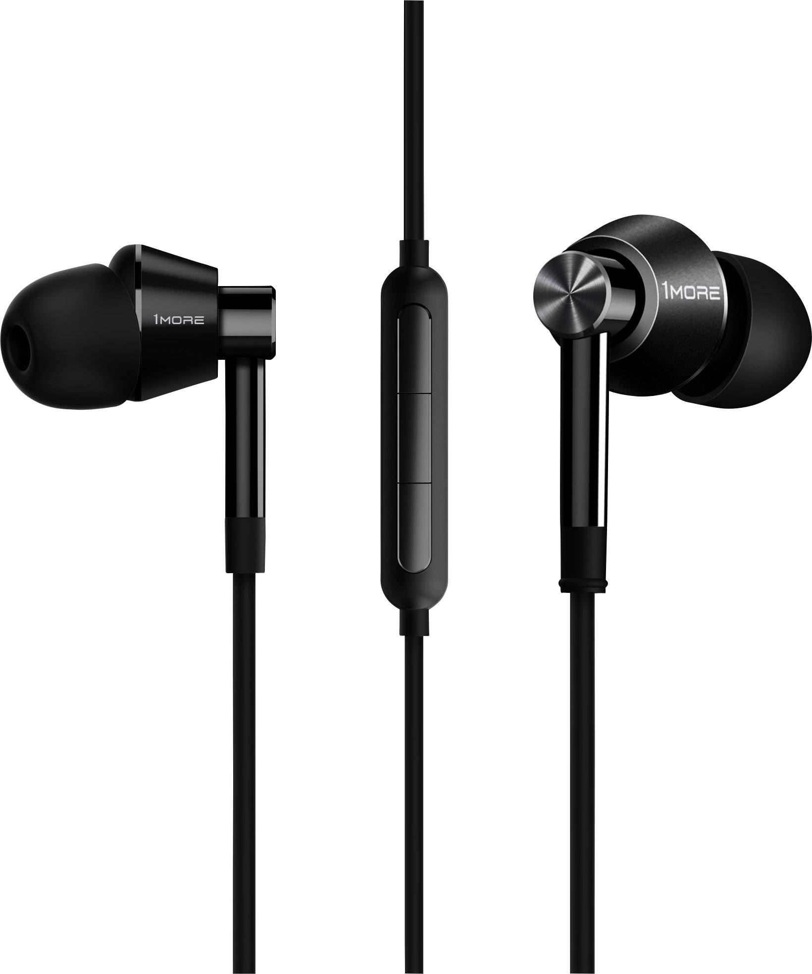 1more E1017 Dual Driver HiFi In Ear Headset, High-Resolution Audio Schwarz