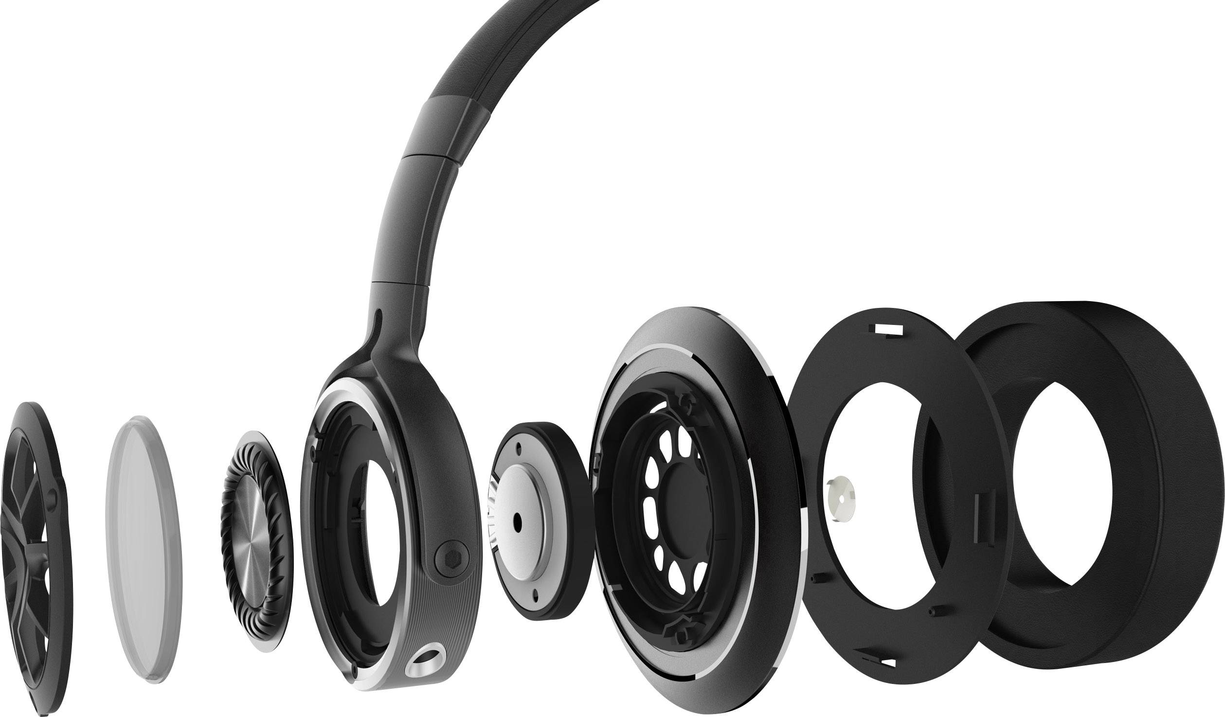 1more H1707 Triple Driver Over Ear Kopfhörer kabelgebunden Schwarz, Silber High-Resolution Audio, Noise Cancelling Faltbar