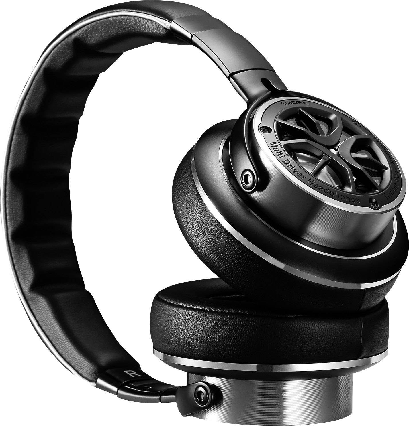 1more H1707 Triple Driver Over Ear Kopfhörer kabelgebunden Schwarz, Silber High-Resolution Audio, Noise Cancelling Faltbar