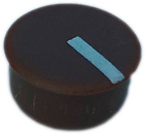 PSP C100-12 Abdeckkappe Braun, Weiß Passend für Rundknopf 10mm