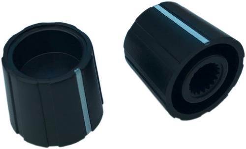 PSP S150-618-1 Drehknopf Schwarz (Ø x H) 15mm x 13.5mm 1St.