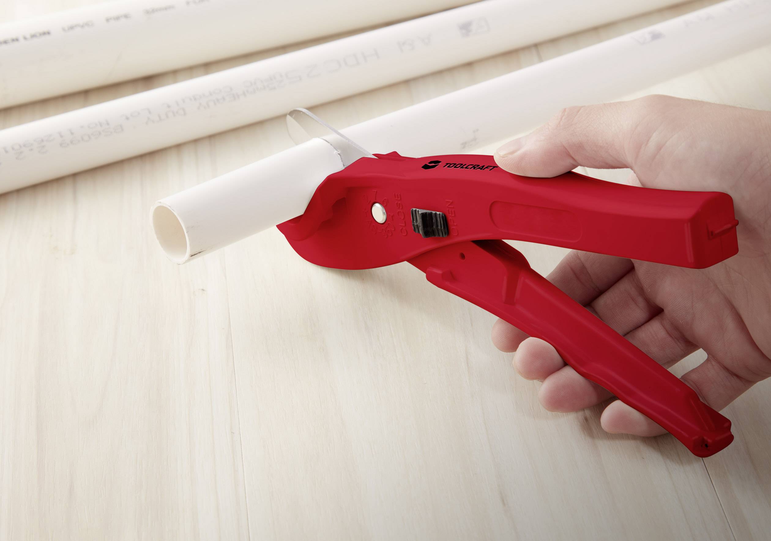 TOOLCRAFT TO-5343279 Schlauchschneider Geeignet für (Abisoliertechnik) Kunststoffrohre, Schläuche 3