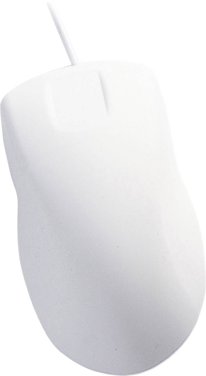 Active Key PMH1OS Medical Mouse Hygiene-Maus USB Optisch Weiß 2 Tasten 800 dpi Silikonmembran vollversiegelt IP68, Geeignet f. Wischdesinfektion